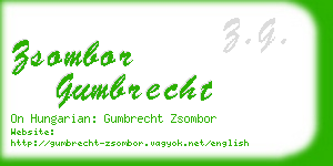 zsombor gumbrecht business card